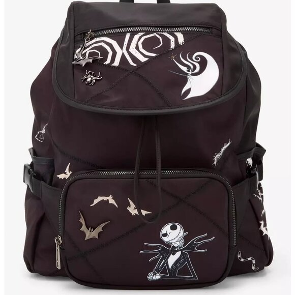 Disney-The Nightmare Before Christmas Icons Backpack /w Removable Belt Bag - NEW - Picture 1 of 5